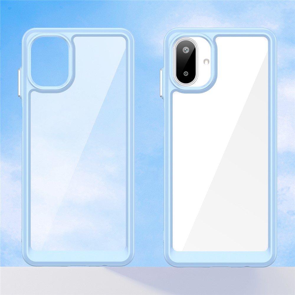 Gelový obal s pevnými zády na Samsung Galaxy A07 4G - modrý