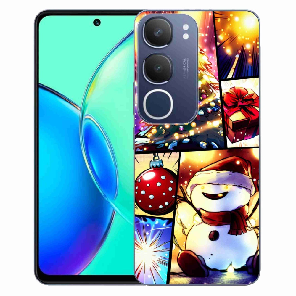 Gelový kryt mmCase na Vivo Y19s - vánoční motivy 1
