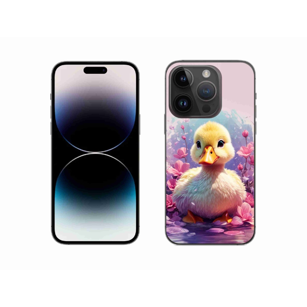 Gelový kryt mmCase na iPhone 14 Pro - kachnička