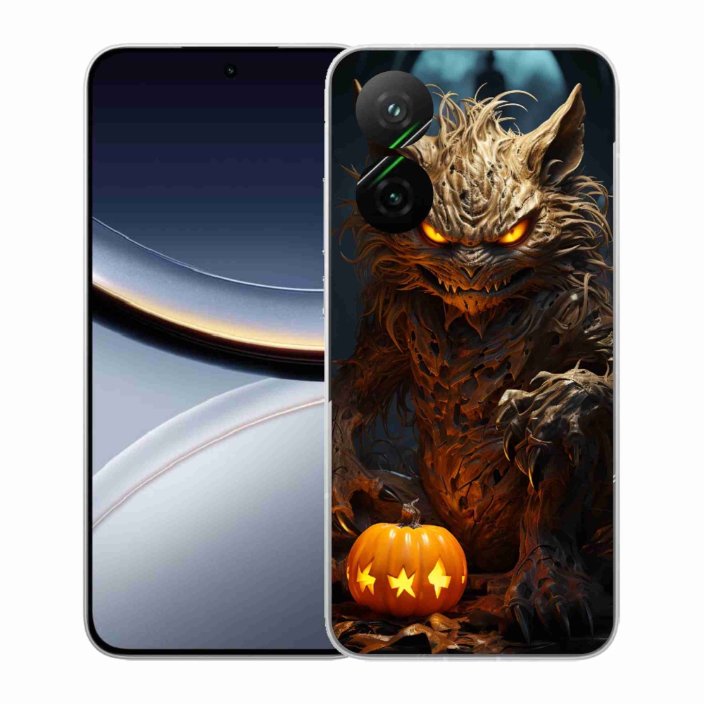 Gelový kryt mmCase na Xiaomi Poco F7 5G - halloweenská příšera
