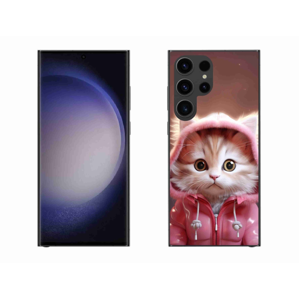 Gelový kryt mmCase na Samsung Galaxy S23 Ultra 5G - roztomilé kotě 3
