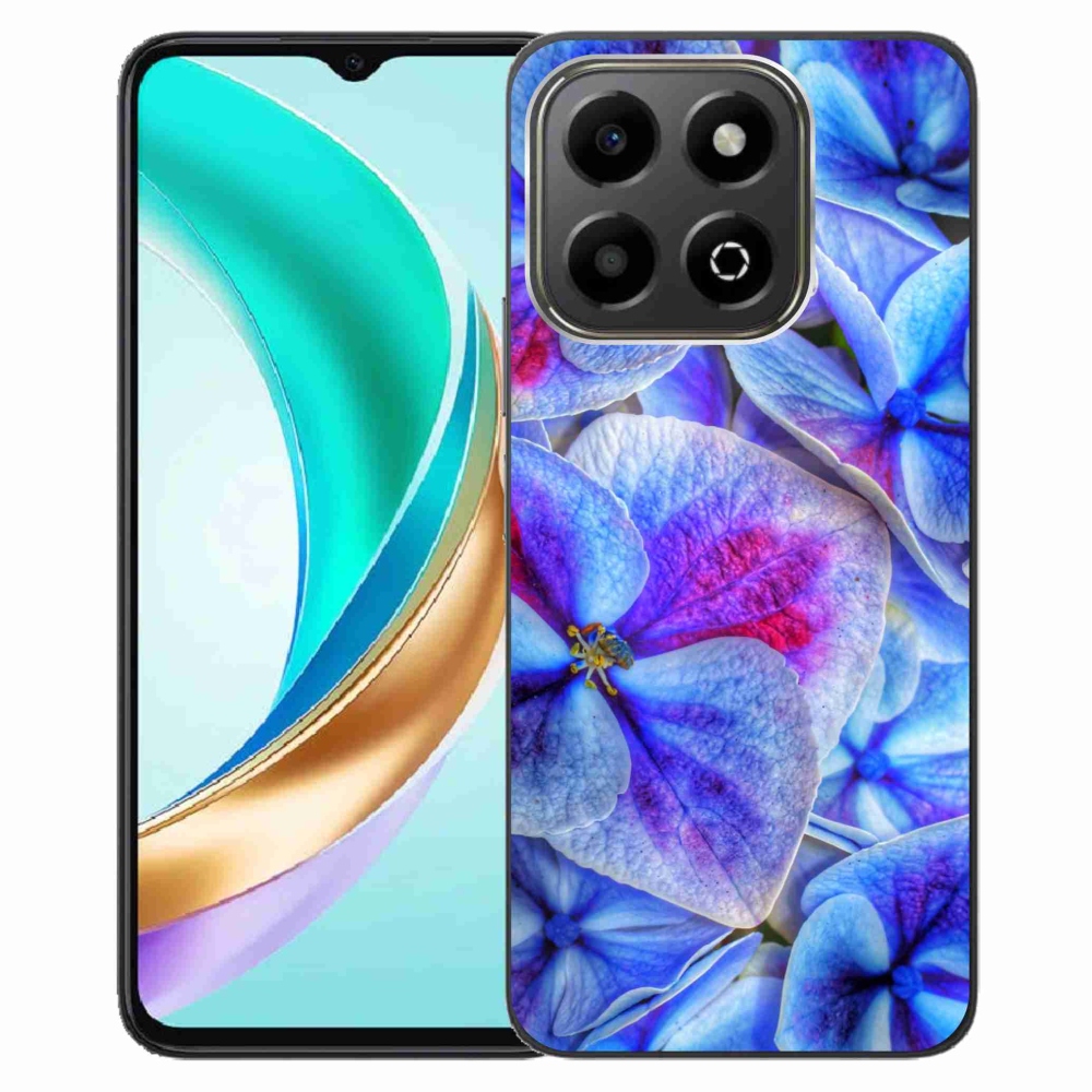 Gelový kryt mmCase na Honor X6b - modré květy 1