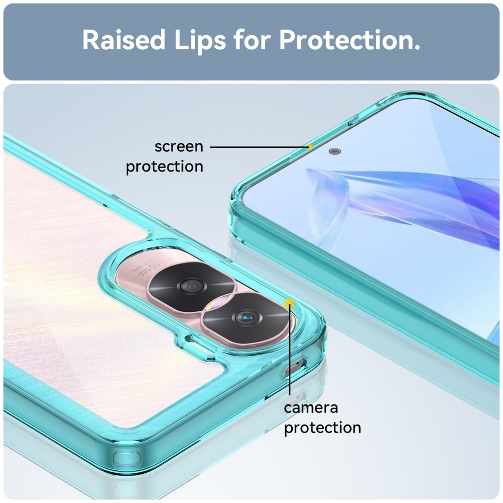 Gelový obal s pevnými zády na Honor 90 Lite - modrý