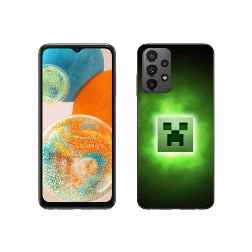Gelový kryt mmCase na Samsung Galaxy A23 4G/5G - minecraft