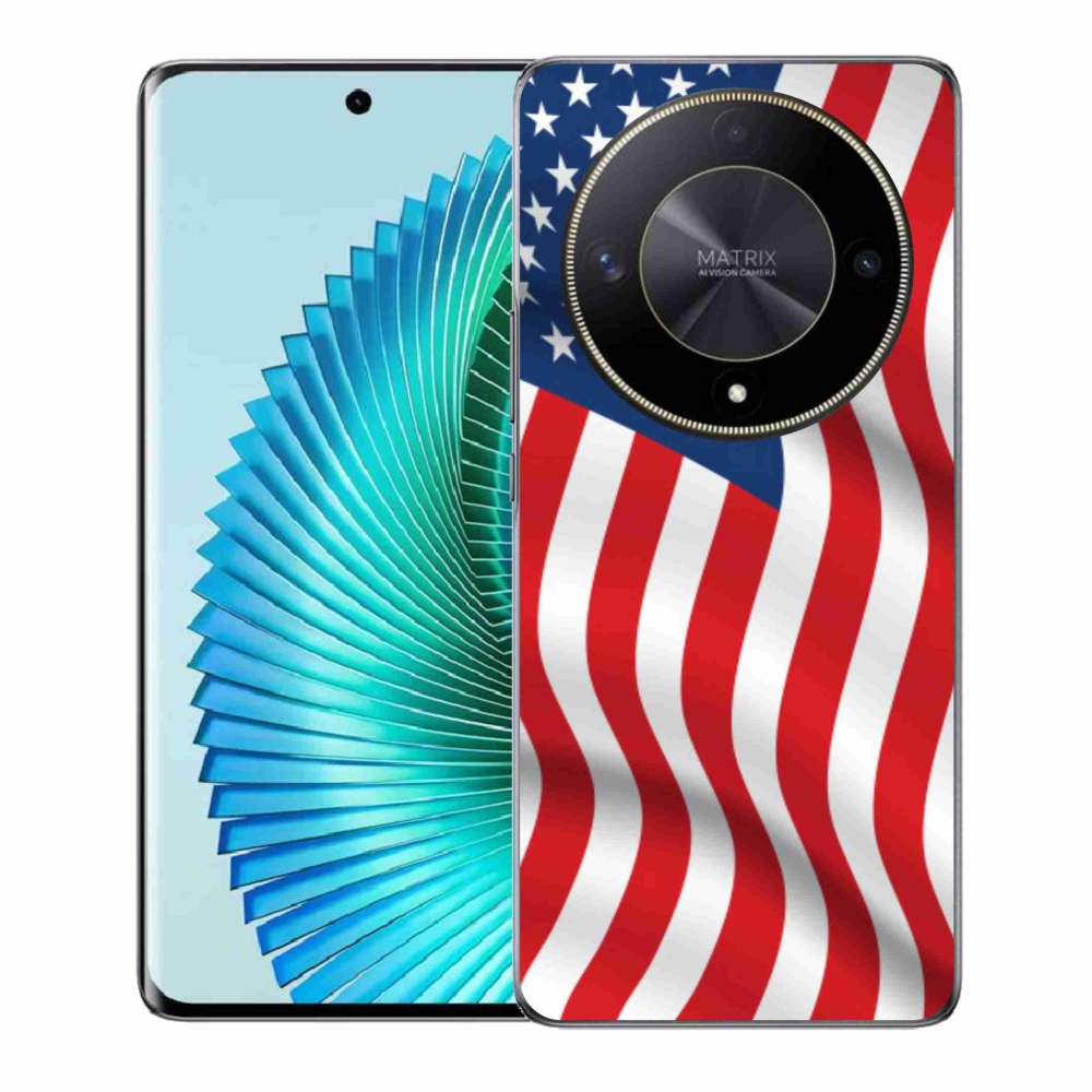 Gelový kryt mmCase na Honor Magic 6 Lite 5G - USA vlajka