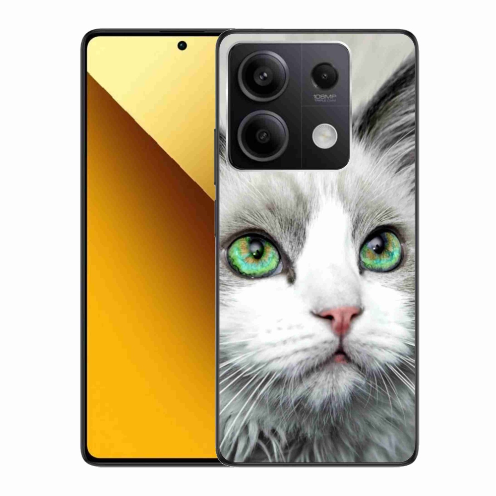 Gelový kryt mmCase na Xiaomi Redmi Note 13 5G - kočičí pohled