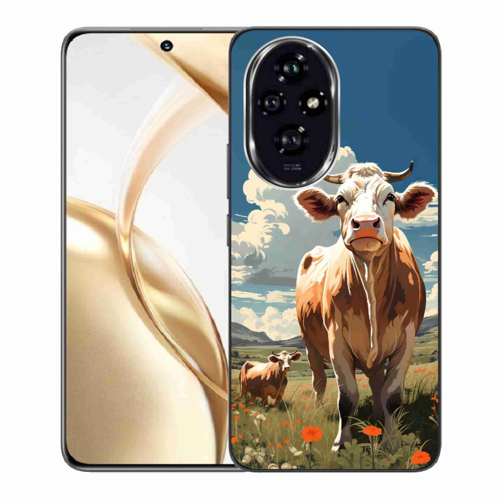 Gelový kryt mmCase na Honor 200 5G - krávy na louce
