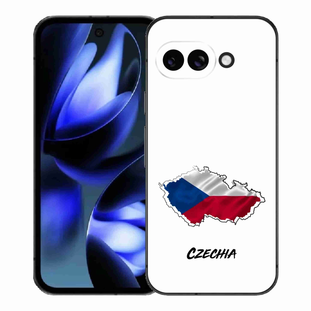 Gelový kryt mmCase na Google Pixel 9a - Czechia bílé pozadí