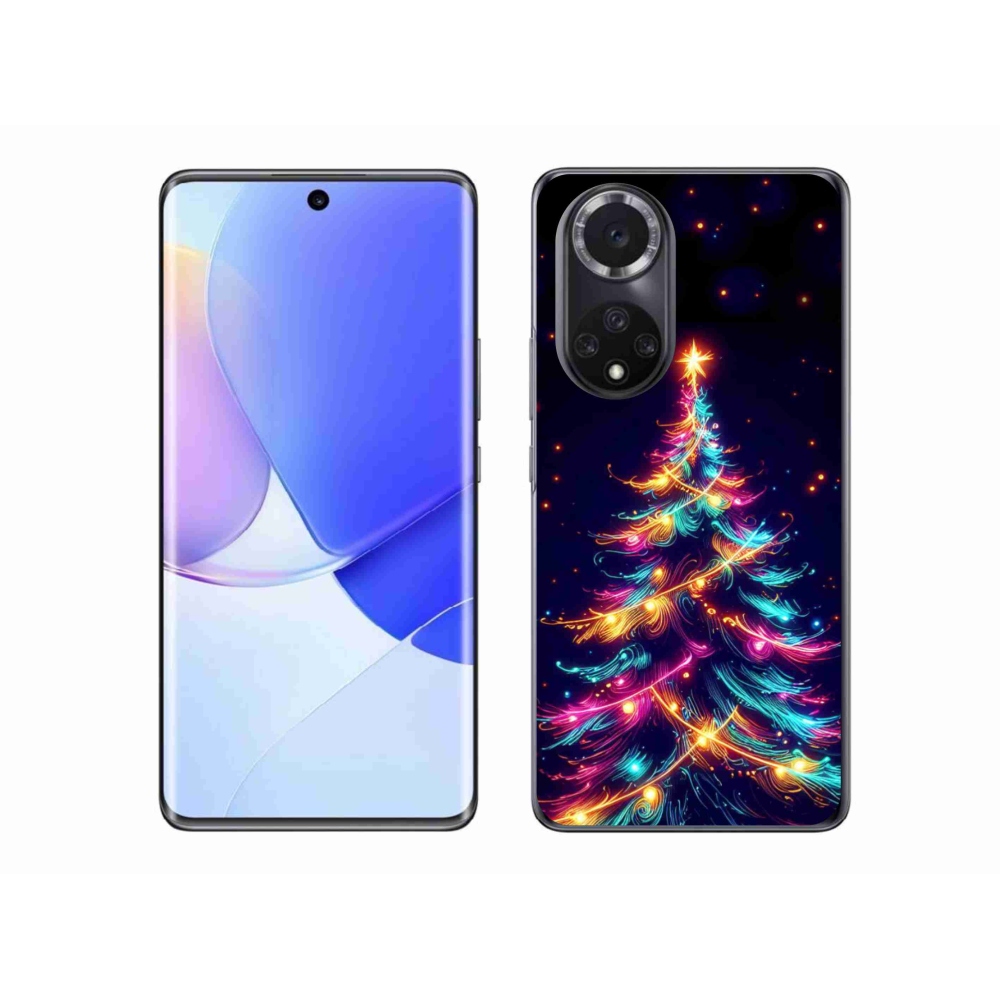 Gelový kryt mmCase na Honor 50 - neonový vánoční stromek