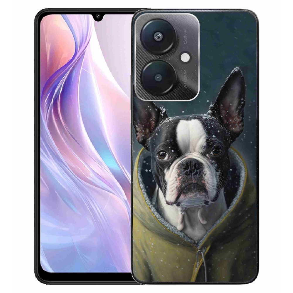 Gelový kryt mmCase na Xiaomi Redmi 13C 5G - buldoček
