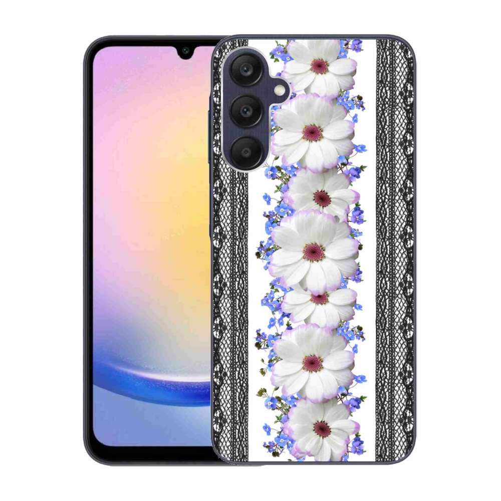 Gelový kryt mmCase na Samsung Galaxy A25 5G - květiny 8