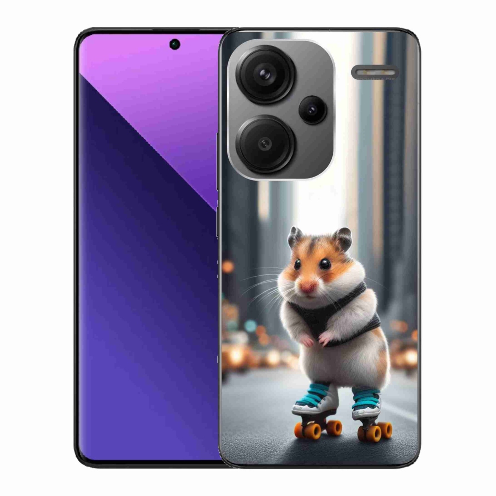 Gelový kryt mmCase na Xiaomi Redmi Note 13 Pro+ 5G - křeček na bruslích
