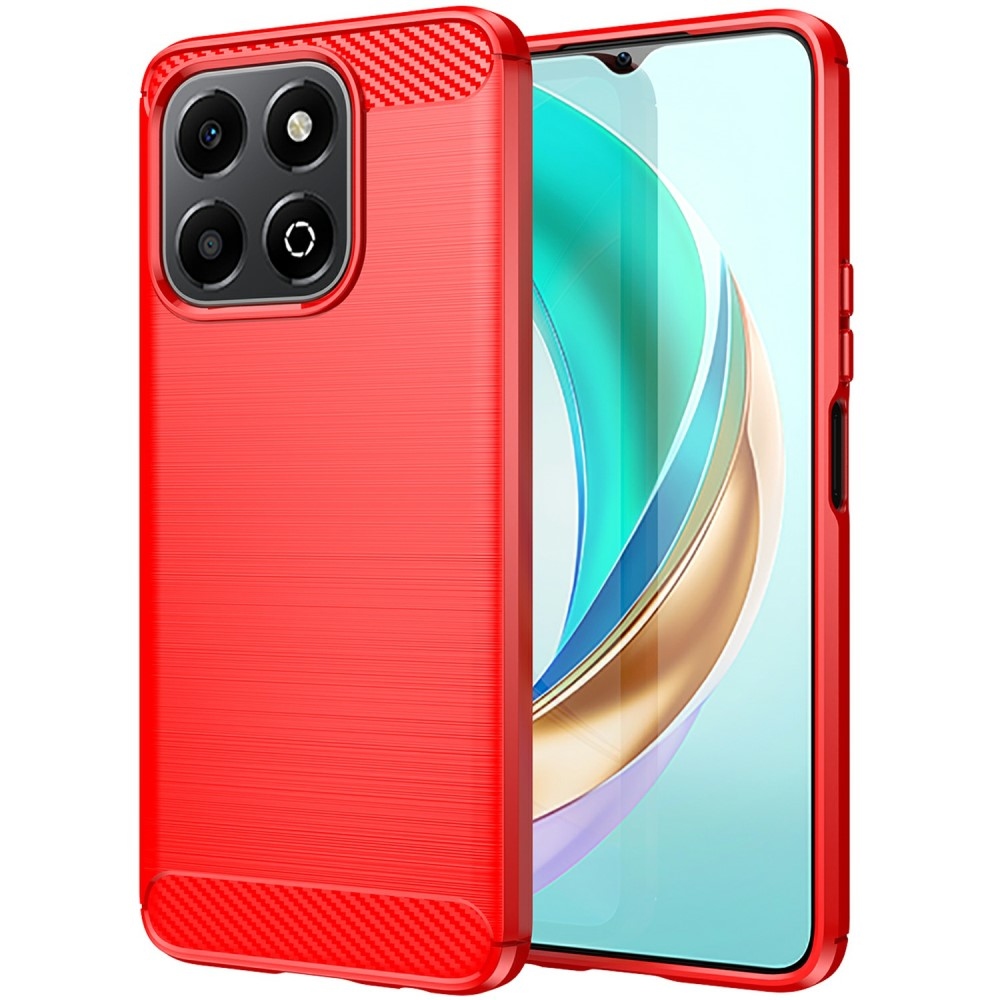 Carbon odolný gelový obal na Honor X6b - červený