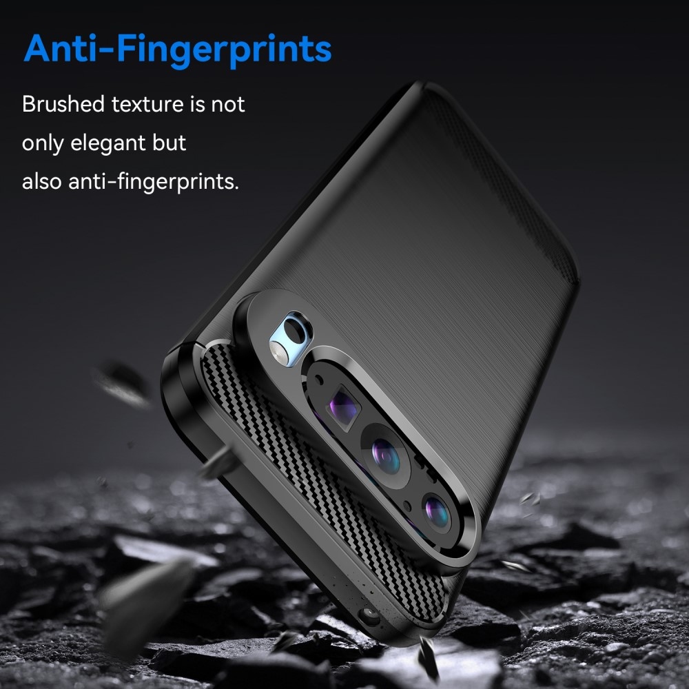 Carbon odolný gelový obal na Google Pixel 9/9 Pro - černý