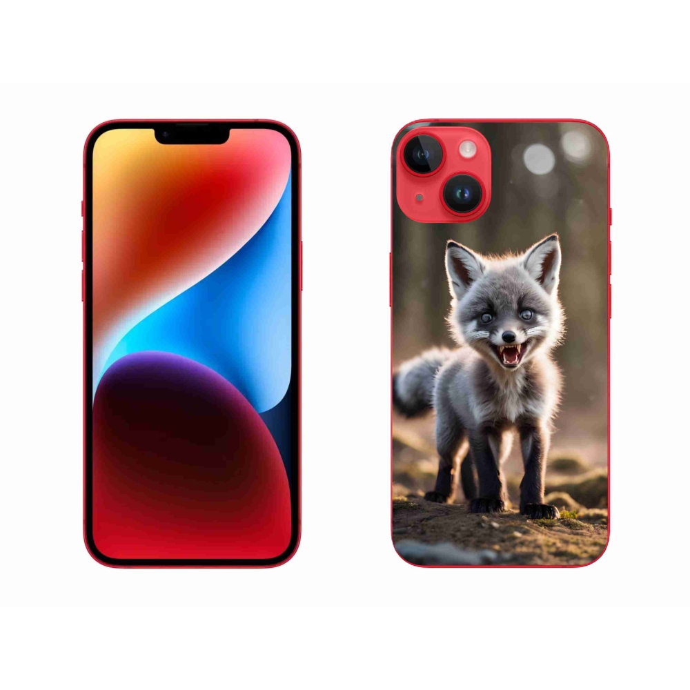 Gelový kryt mmCase na iPhone 14 Plus - rozzuřená liška
