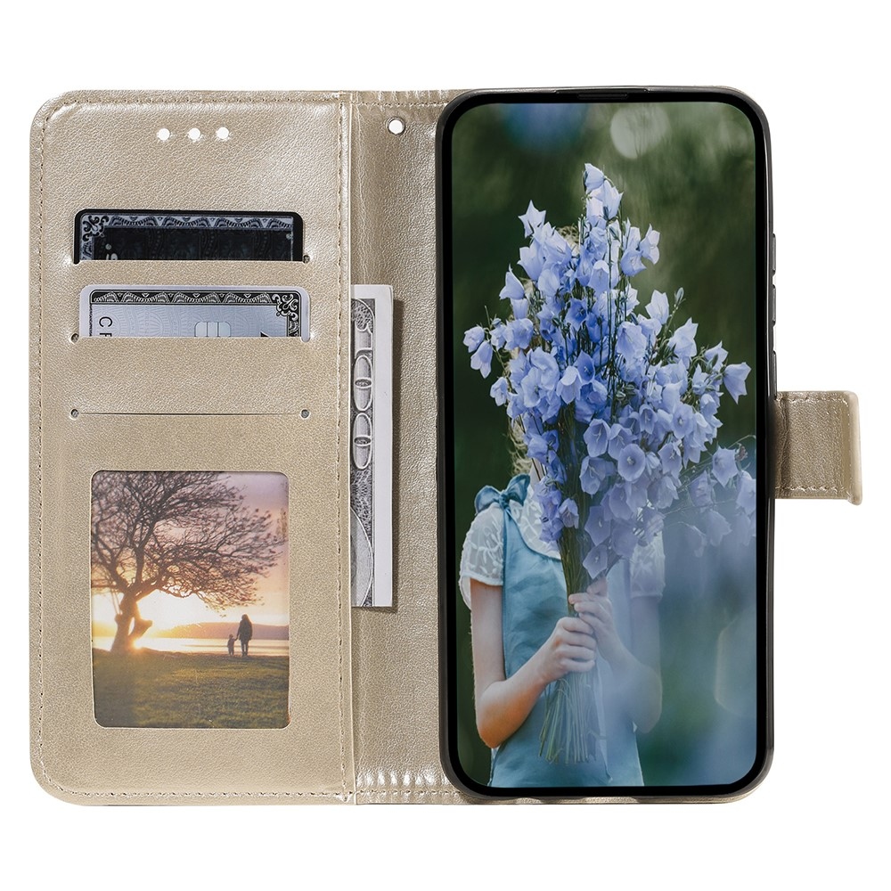 Mandala knížkové pouzdro na Samsung Galaxy A26 5G - zlaté