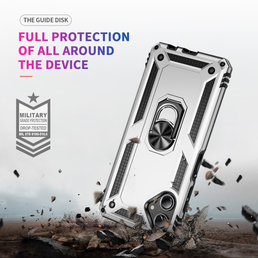 Rings odolný kryt na Samsung Galaxy A06 4G - stříbrný