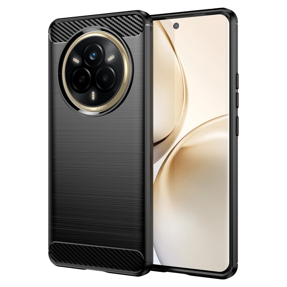Carbon odolný gelový obal na Realme 14 Pro 5G - černý