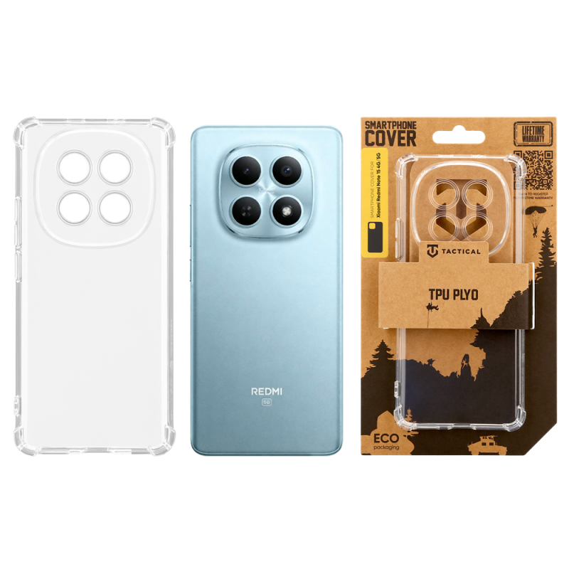 Tactical TPU Plyo Kryt pro Xiaomi Redmi Note 15 4G/5G Transparent