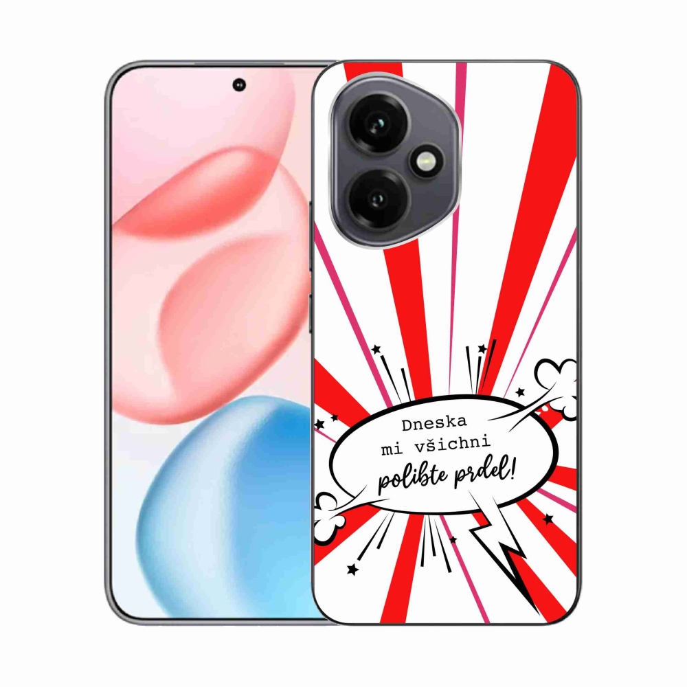 Gelový kryt mmCase na Honor 400 - vtipný text 15 bílé pozadí