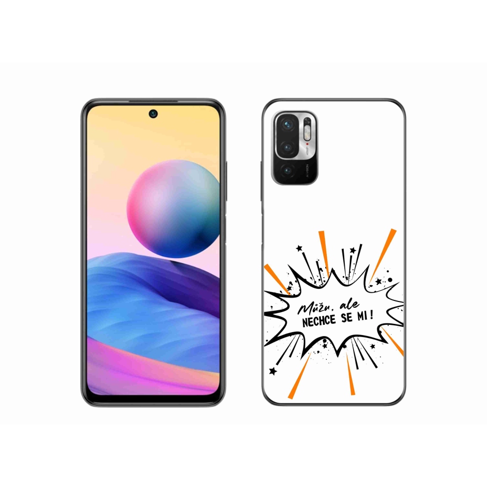Gelový kryt mmCase na Xiaomi Redmi Note 10 5G - vtipný text 11 bílé pozadí