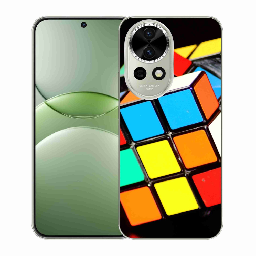 Gelový kryt mmCase na Huawei Nova 13 5G - rubikova kostka