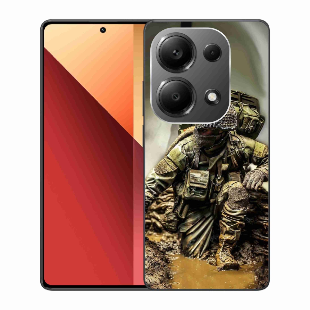 Gelový kryt mmCase na Xiaomi Redmi Note 13 Pro 4G/Poco M6 Pro - voják