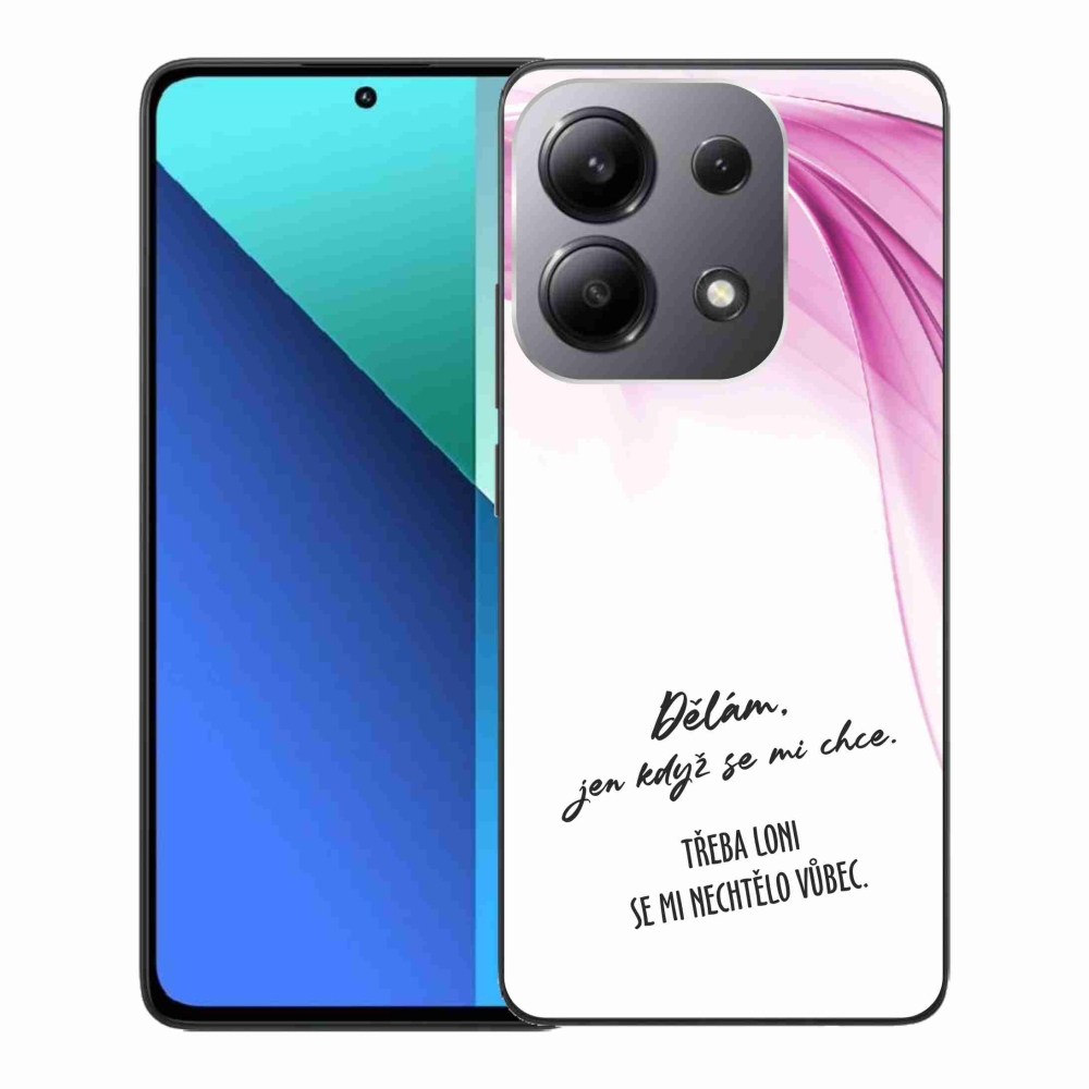 Gelový kryt mmCase na Xiaomi Redmi Note 13 - vtipný text 12 bílé pozadí