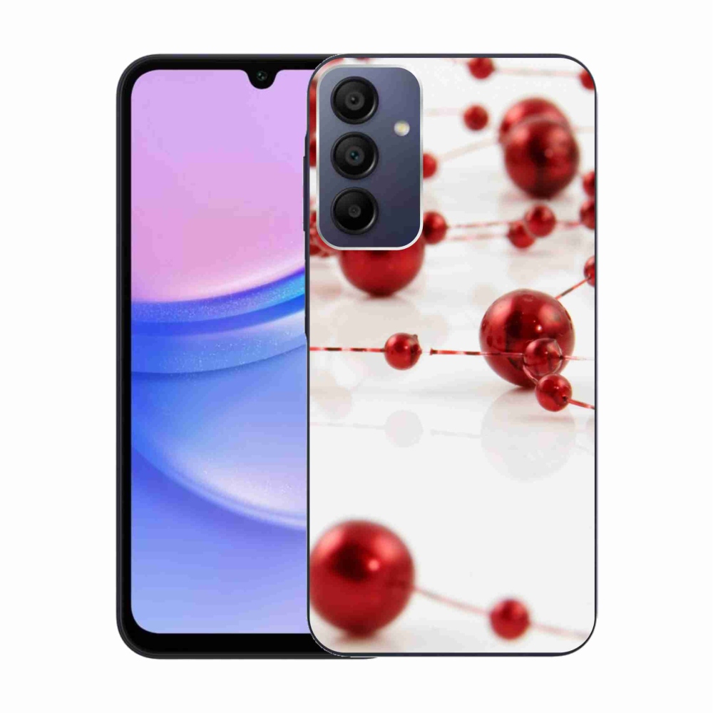 Gelový kryt mmCase na Samsung Galaxy A15 4G/5G - vánoční řetěz