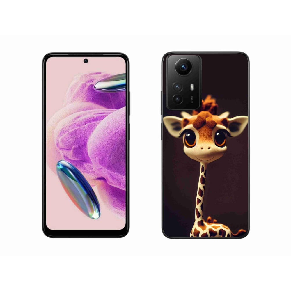 Gelový kryt mmCase na Xiaomi Redmi Note 12S - malá žirafa