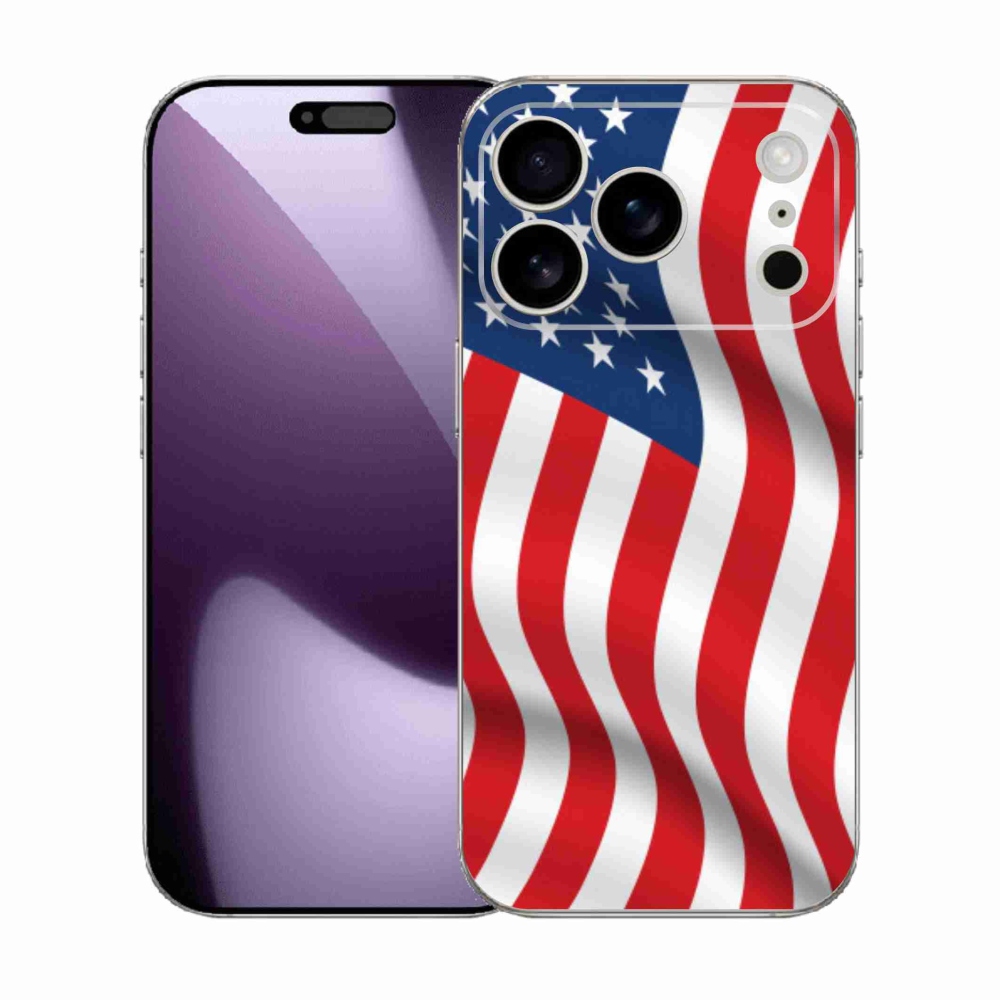 Gelový kryt mmCase na iPhone 17 Pro - USA vlajka