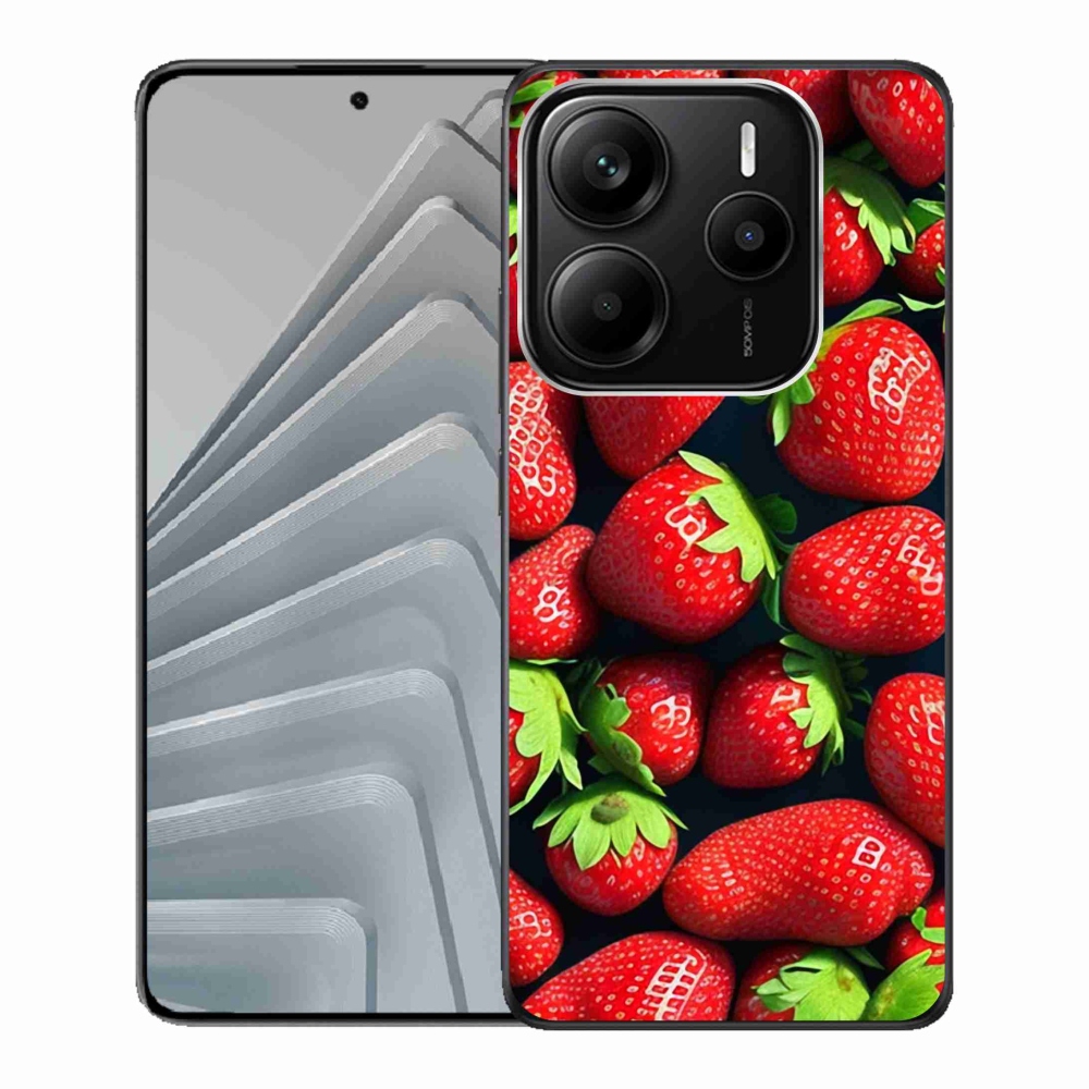 Gelový kryt mmCase na Xiaomi Redmi Note 14 5G - jahody