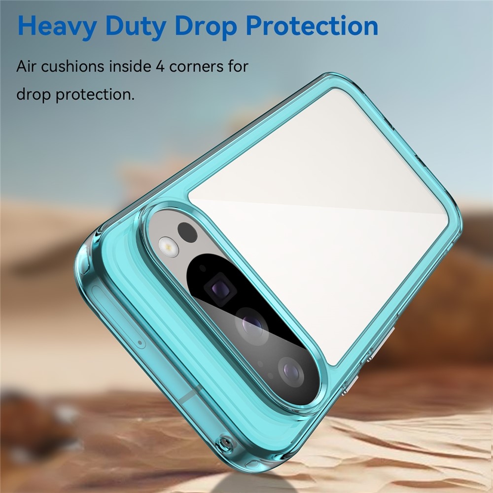 Gelový obal s pevnými zády na Google Pixel 10 Pro/Pixel 10 - světlemodrý