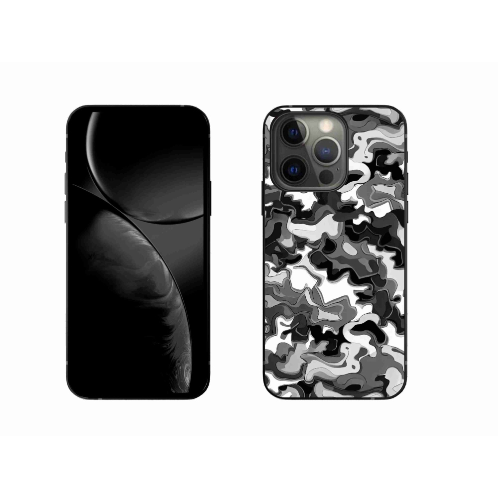 Gelový kryt mmCase na iPhone 13 Pro 6.1 - maskáčový vzor 3