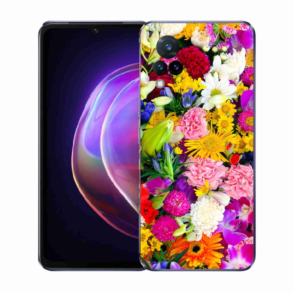 Gelový kryt mmCase na Vivo V21 4G/5G - květiny 12