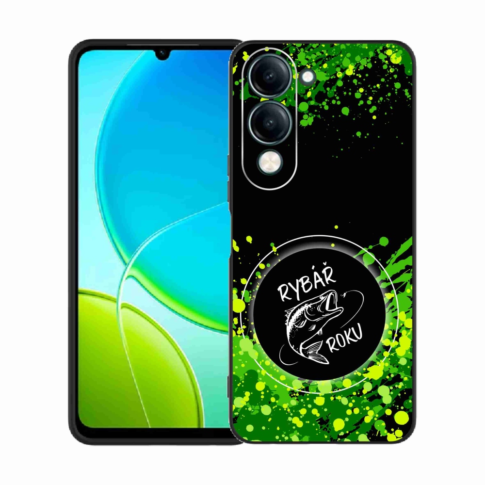 Gelový kryt mmCase na Vivo Y29s 5G - rybář roku černé pozadí