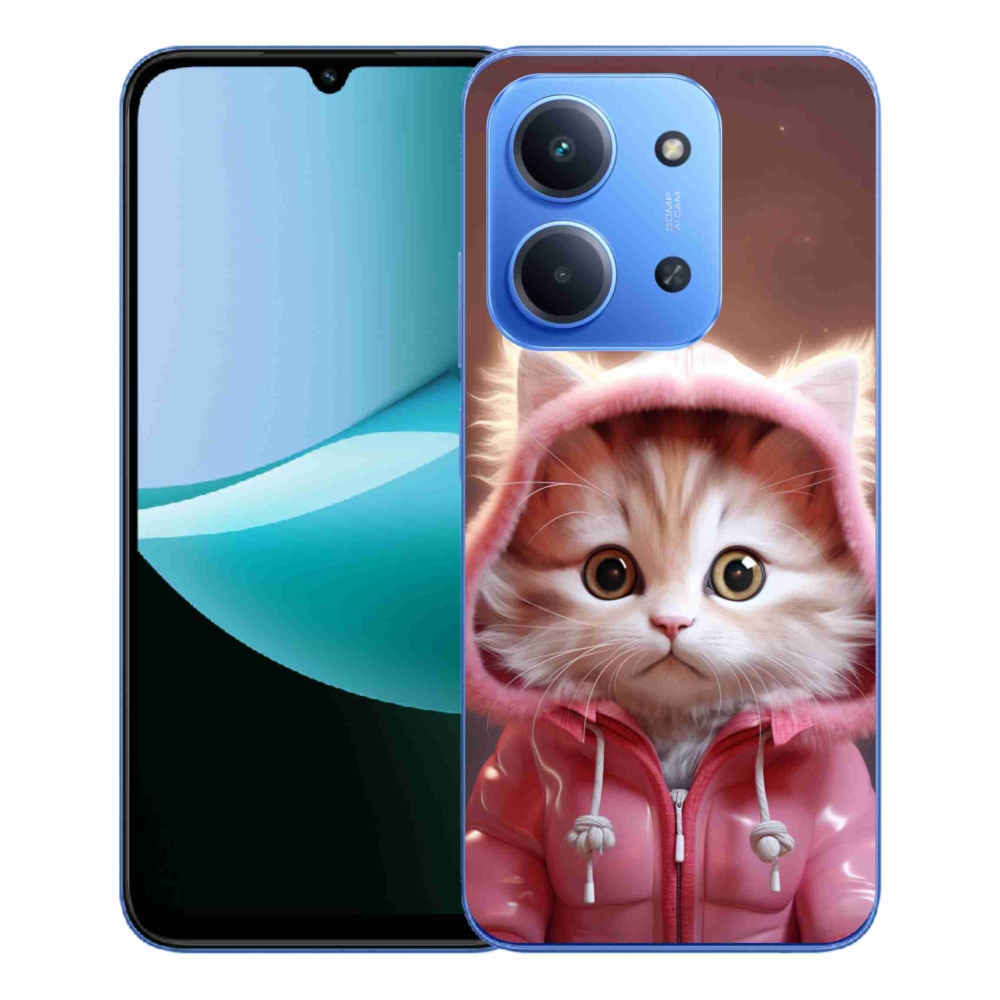 Gelový kryt mmCase na Xiaomi Redmi 15C 4G/5G (173mm) - roztomilé kotě 3