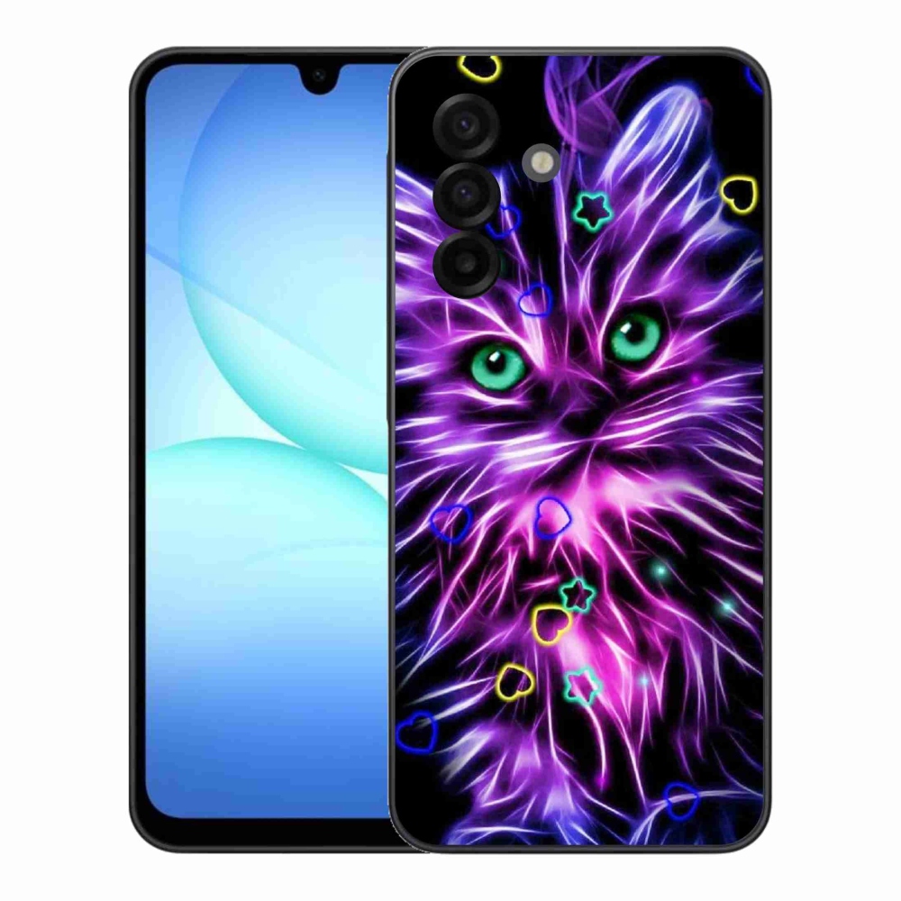 Gelový kryt mmCase na Samsung Galaxy A17 4G/5G - abstraktní kočka