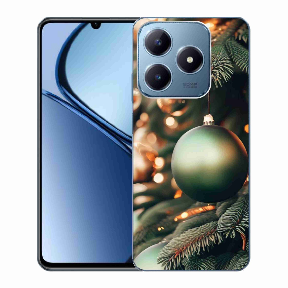 Gelový kryt mmCase na Realme C63 - vánoční ozdoby 1
