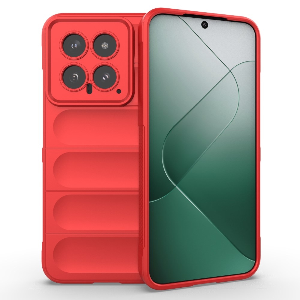 Rugg odolný gelový obal na Xiaomi 14 - červený