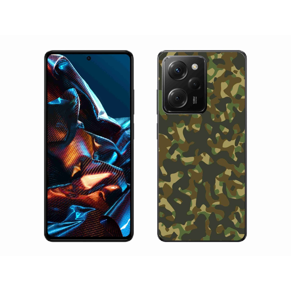 Gelový kryt mmCase na Xiaomi Poco X5 Pro 5G - maskáčový vzor 1