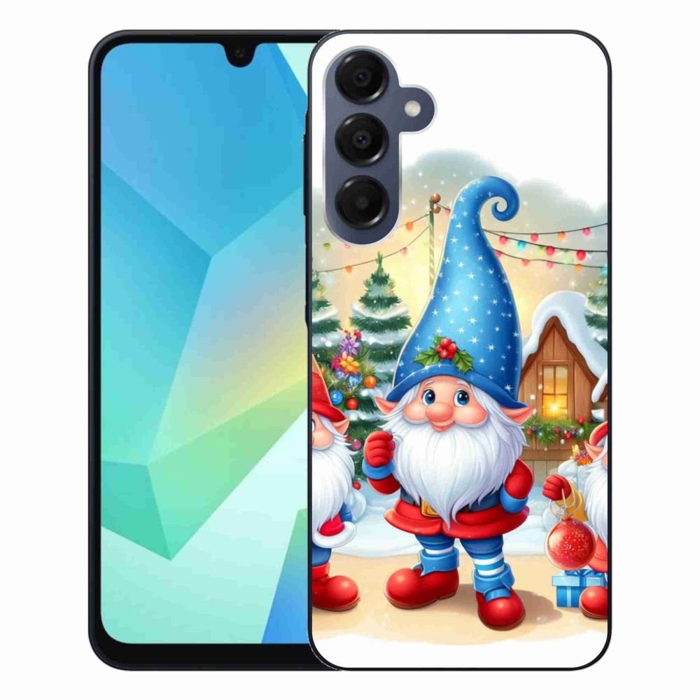 Gelový kryt mmCase na Samsung Galaxy A16 4G/5G - vánoční skřítci