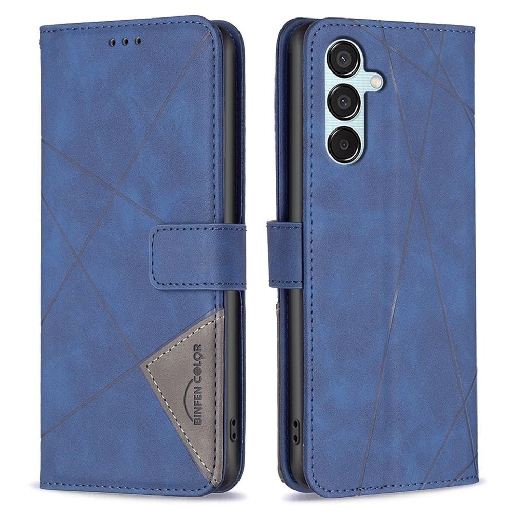 BINFEN knížkové pouzdro na Samsung Galaxy M15 5G - modré