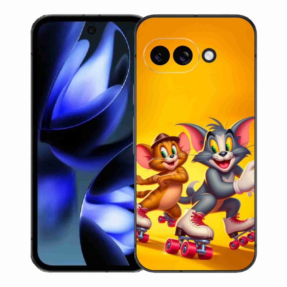 Gelový kryt mmCase na Google Pixel 9a - tom a jerry