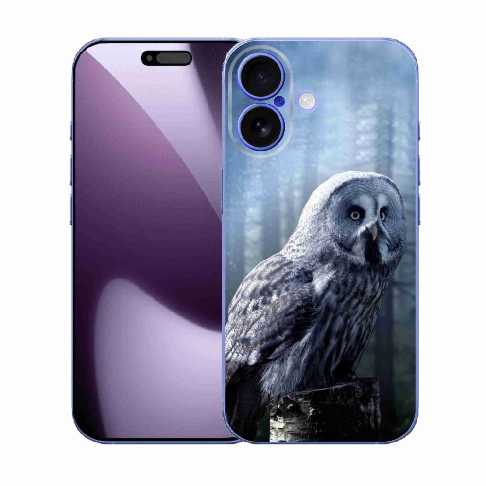 Gelový kryt mmCase na iPhone 17 - sova