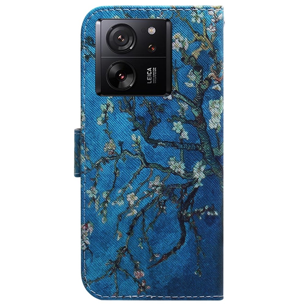 Printy knížkové pouzdro na Xiaomi 13T/13T Pro - strom s květy