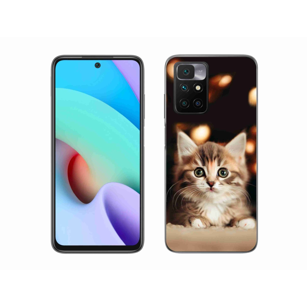 Gelový kryt mmCase na Xiaomi Redmi 10/Redmi 10 (2022) - roztomilé kotě 2