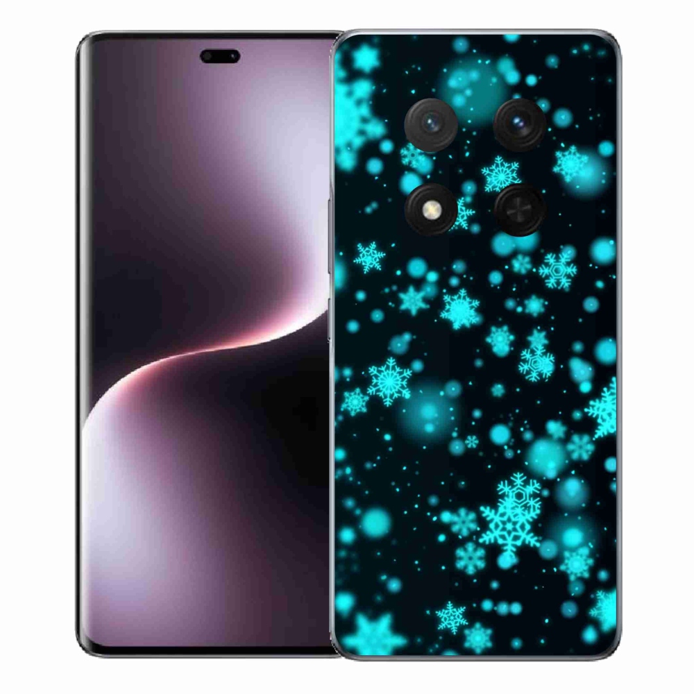 Gelový kryt mmCase na Honor Magic 7 Lite 5G - sněhové vločky 1
