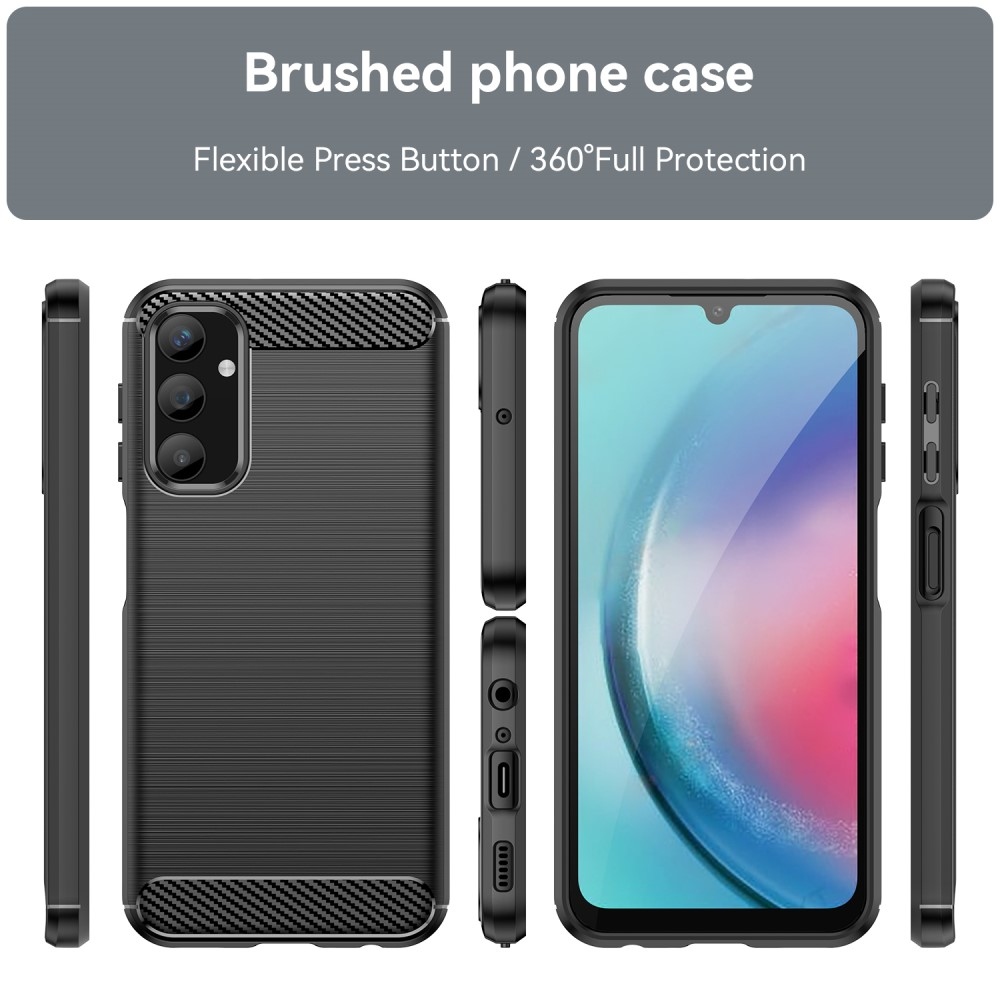 Carbon odolný gelový obal na Samsung Galaxy A25 5G - černý