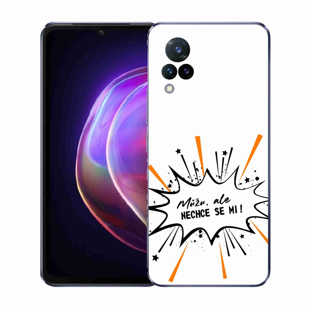 Gelový kryt mmCase na Vivo V21 4G/5G - vtipný text 11 bílé pozadí